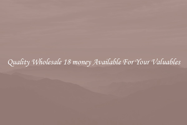 Quality Wholesale 18 money Available For Your Valuables