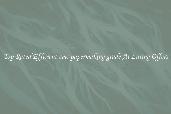 Top Rated Efficient cmc papermaking grade At Luring Offers