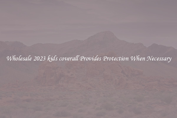 Wholesale 2023 kids coverall Provides Protection When Necessary