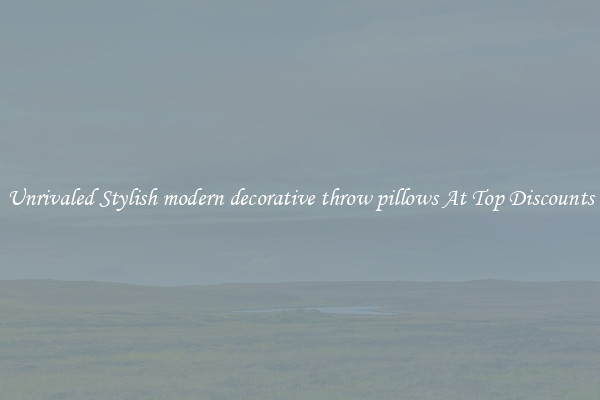Unrivaled Stylish modern decorative throw pillows At Top Discounts