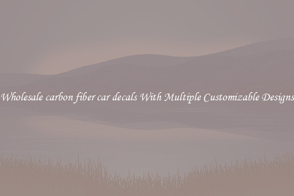 Wholesale carbon fiber car decals With Multiple Customizable Designs
