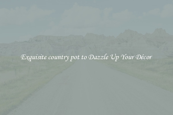 Exquisite country pot to Dazzle Up Your Décor 