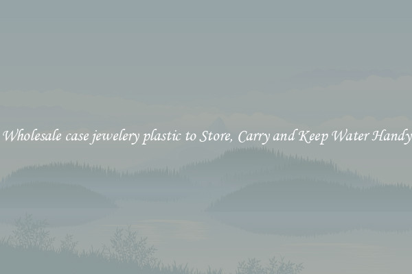 Wholesale case jewelery plastic to Store, Carry and Keep Water Handy