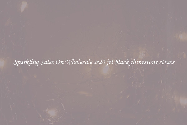 Sparkling Sales On Wholesale ss20 jet black rhinestone strass