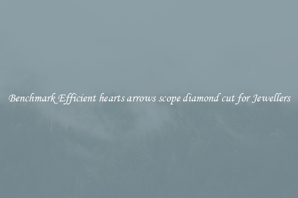 Benchmark Efficient hearts arrows scope diamond cut for Jewellers