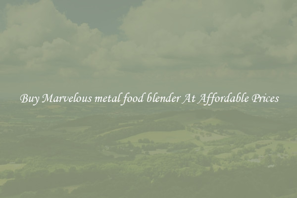 Buy Marvelous metal food blender At Affordable Prices
