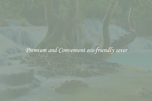 Premium and Convenient eco friendly sever