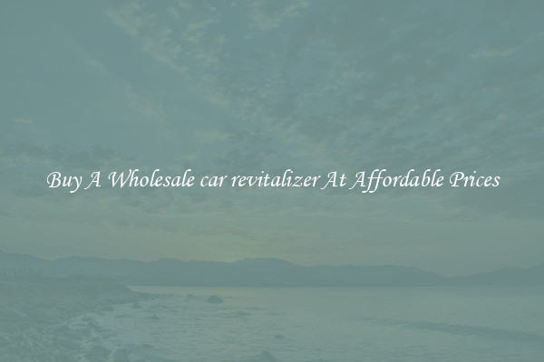 Buy A Wholesale car revitalizer At Affordable Prices